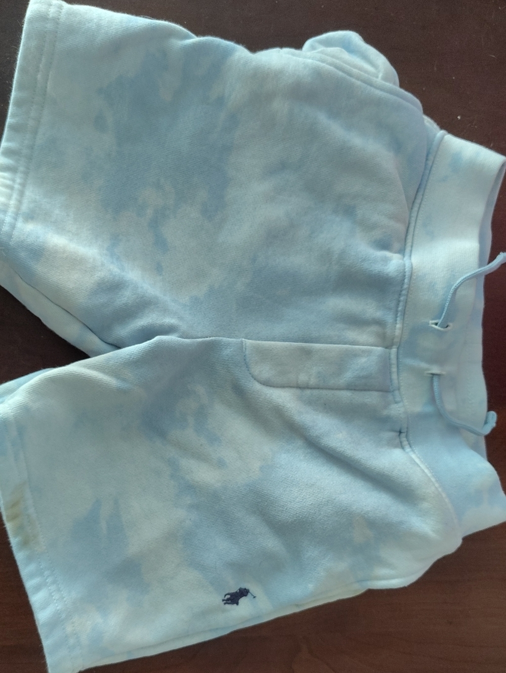 Polo by Ralph Lauren Boys Light Blue Tie-Dye Knit Shorts